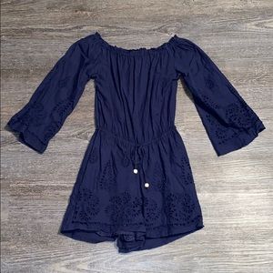 Juniors romper size medium blue